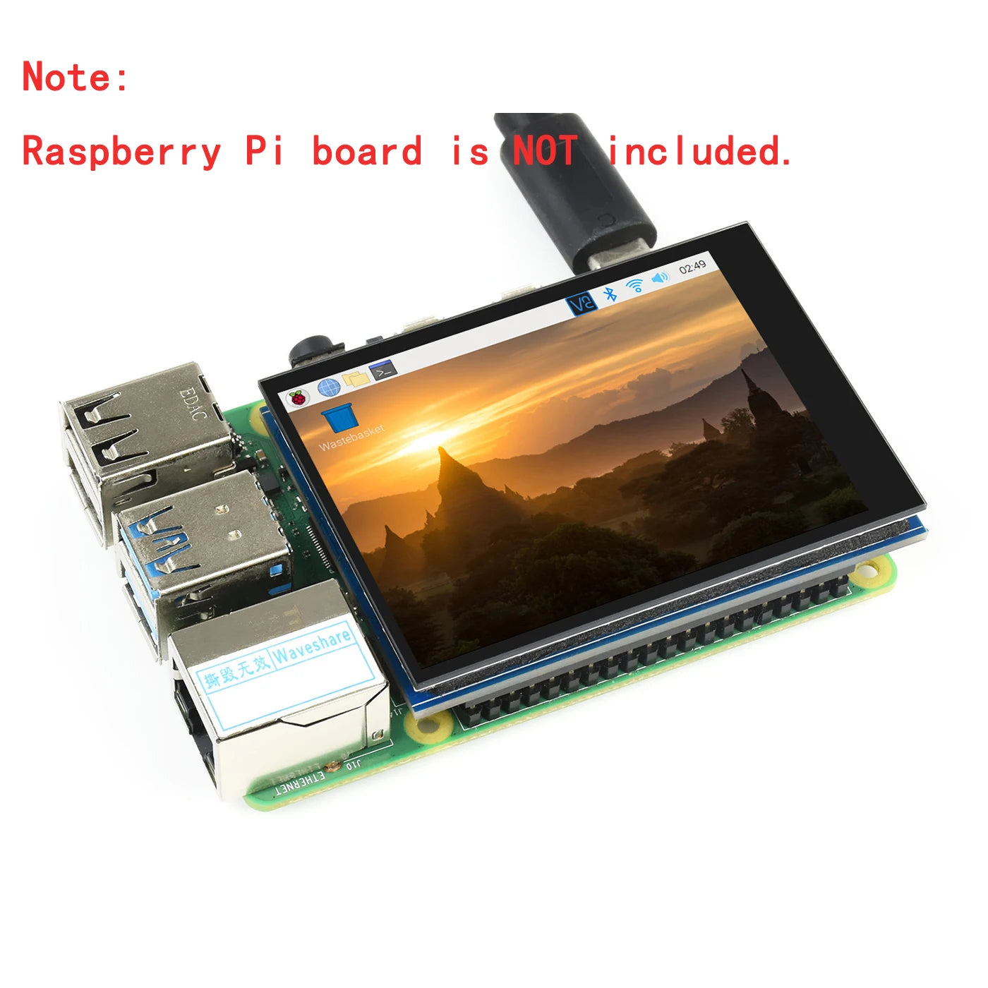 2.8inch Touch Screen for Raspberry Pi Zero 2 W 3 Model B 3B 4 5