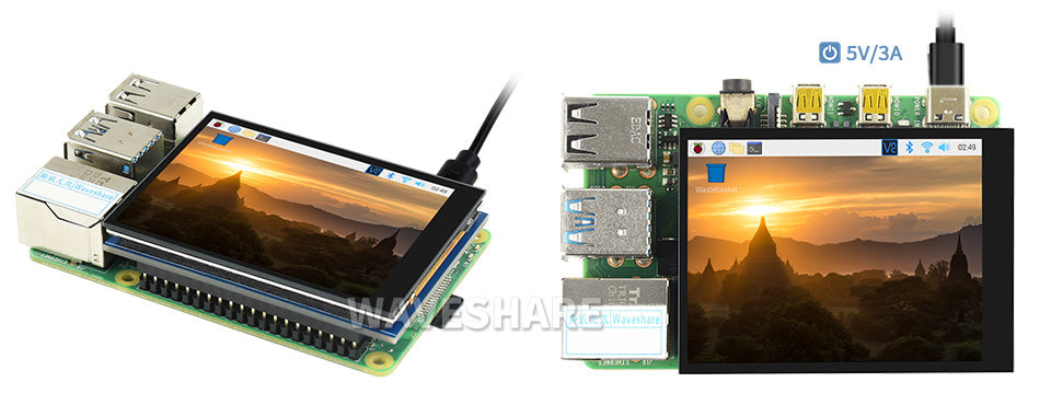 2.8inch Touch Screen for Raspberry Pi Zero 2 W 3 Model B 3B 4 5