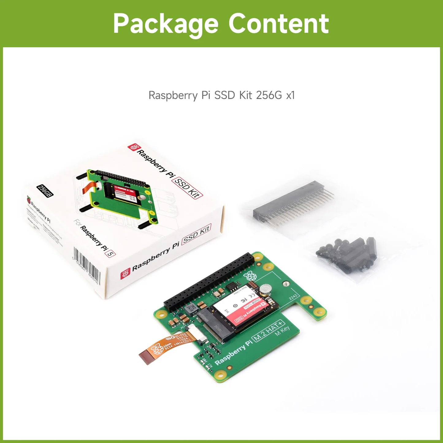 Official Raspberry Pi SSD Hat Kit