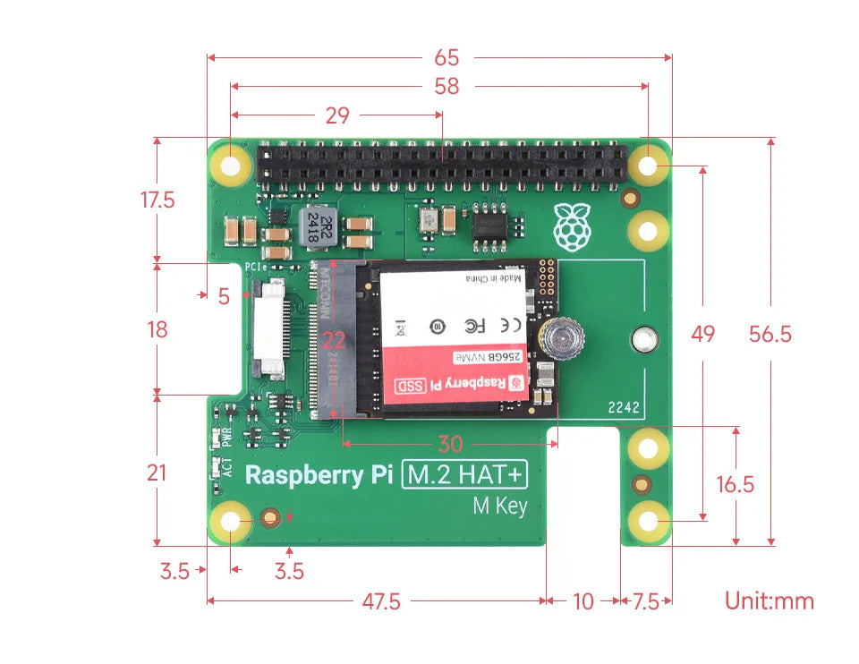 Official Raspberry Pi SSD Hat Kit