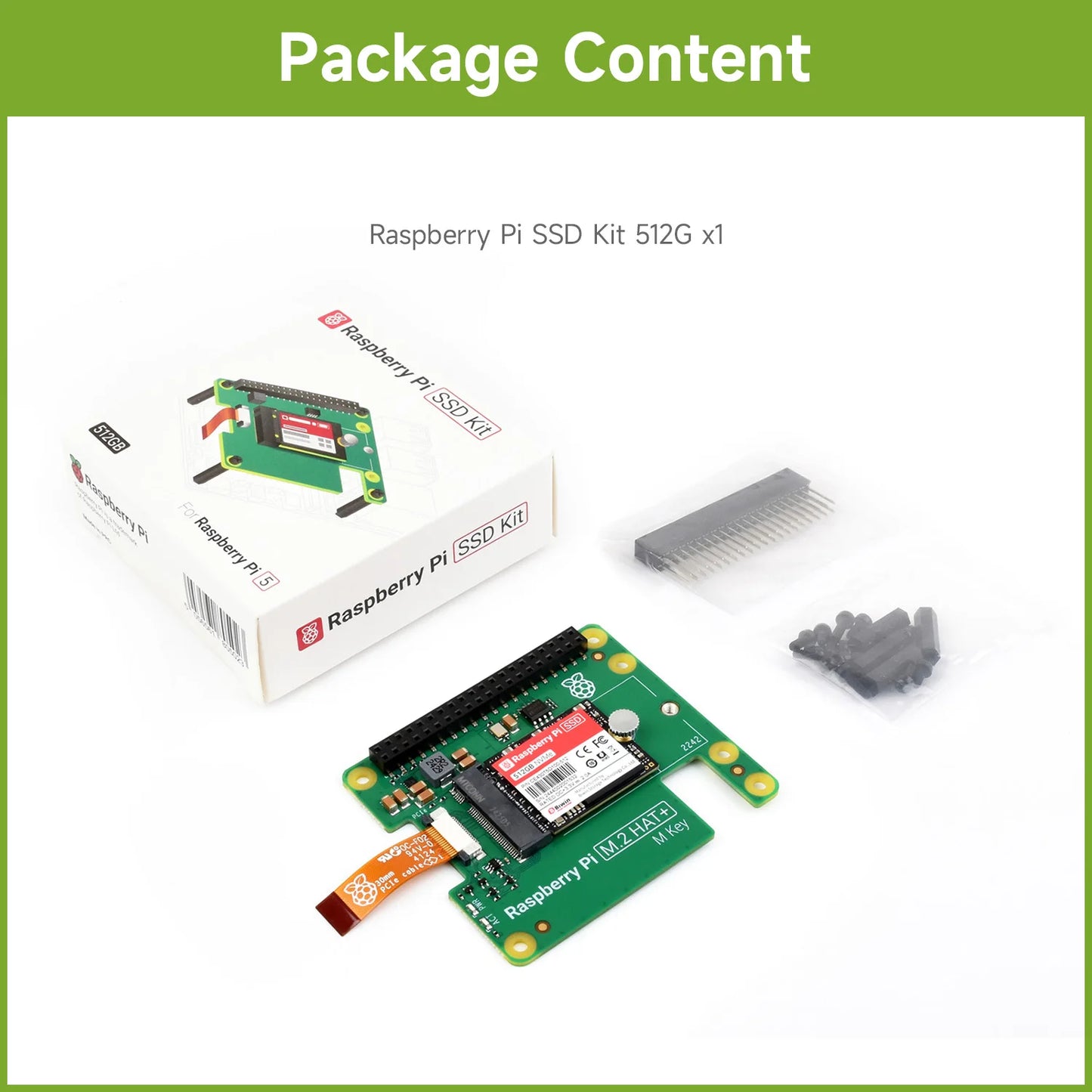 Official Raspberry Pi SSD Hat Kit